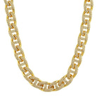 Miami Mariner Bling Bling CZ Iced Out Chain Yellow Gold 18" HipHopBling
