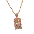 Micro Jesus Piece Pendant Rose Pendant Only HipHopBling