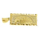 Million Dollar Bill DC 10K Yellow Gold Pendant HipHopBling
