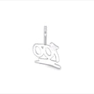 Mini 100 VVS Moissanite Pendant .925 Sterling Silver HipHopBling