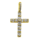Mini Baguette Diamond Pendant .63cttw 10K Yellow Gold HipHopBling