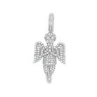 Mini Cherub Angel Praying VVS Moissanite Pendant .52cttw .925 Sterling Silver HipHopBling
