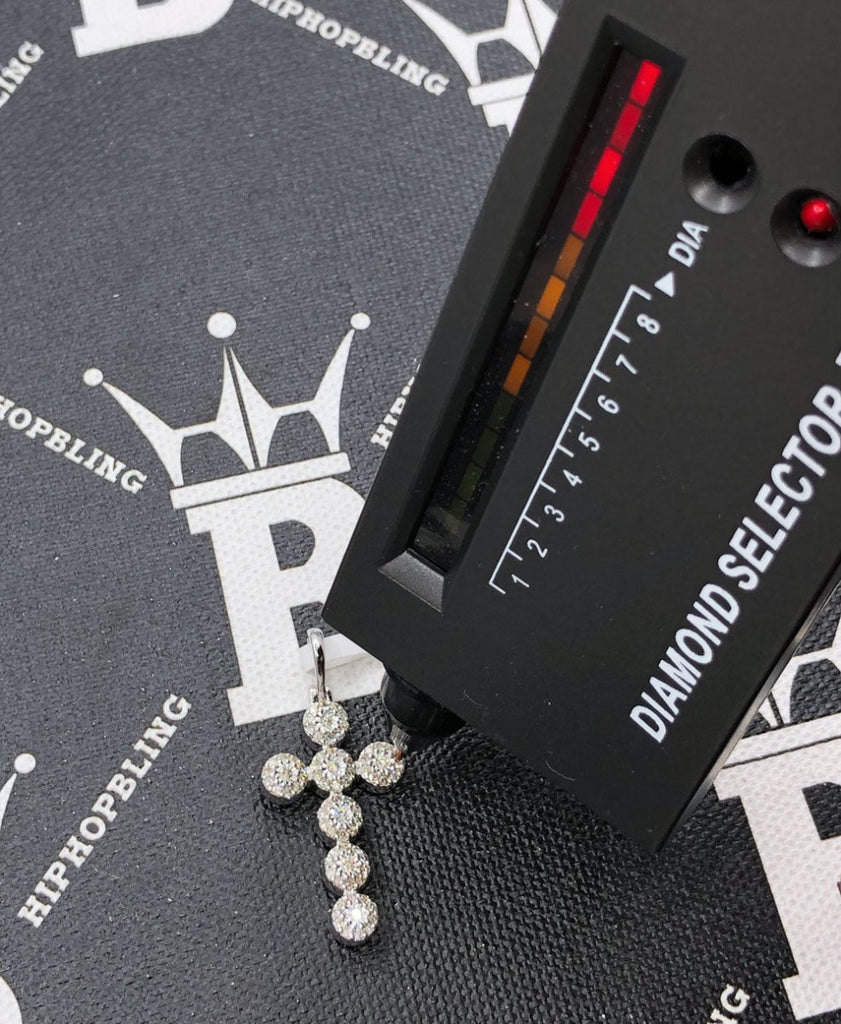 Miracle Cluster Cross .54cttw Diamond Pendant 10K White Or Yellow Gold 10K White Gold HipHopBling