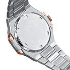 Modern Stainless Steel CZ Bezel Sports Watch 2 - Tone Gold HipHopBling