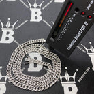 Moissanite 6MM Cuban Iced Out Chain .925 Sterling Silver 18" HipHopBling