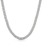 Moissanite 6MM Cuban Iced Out Chain .925 Sterling Silver 18" HipHopBling
