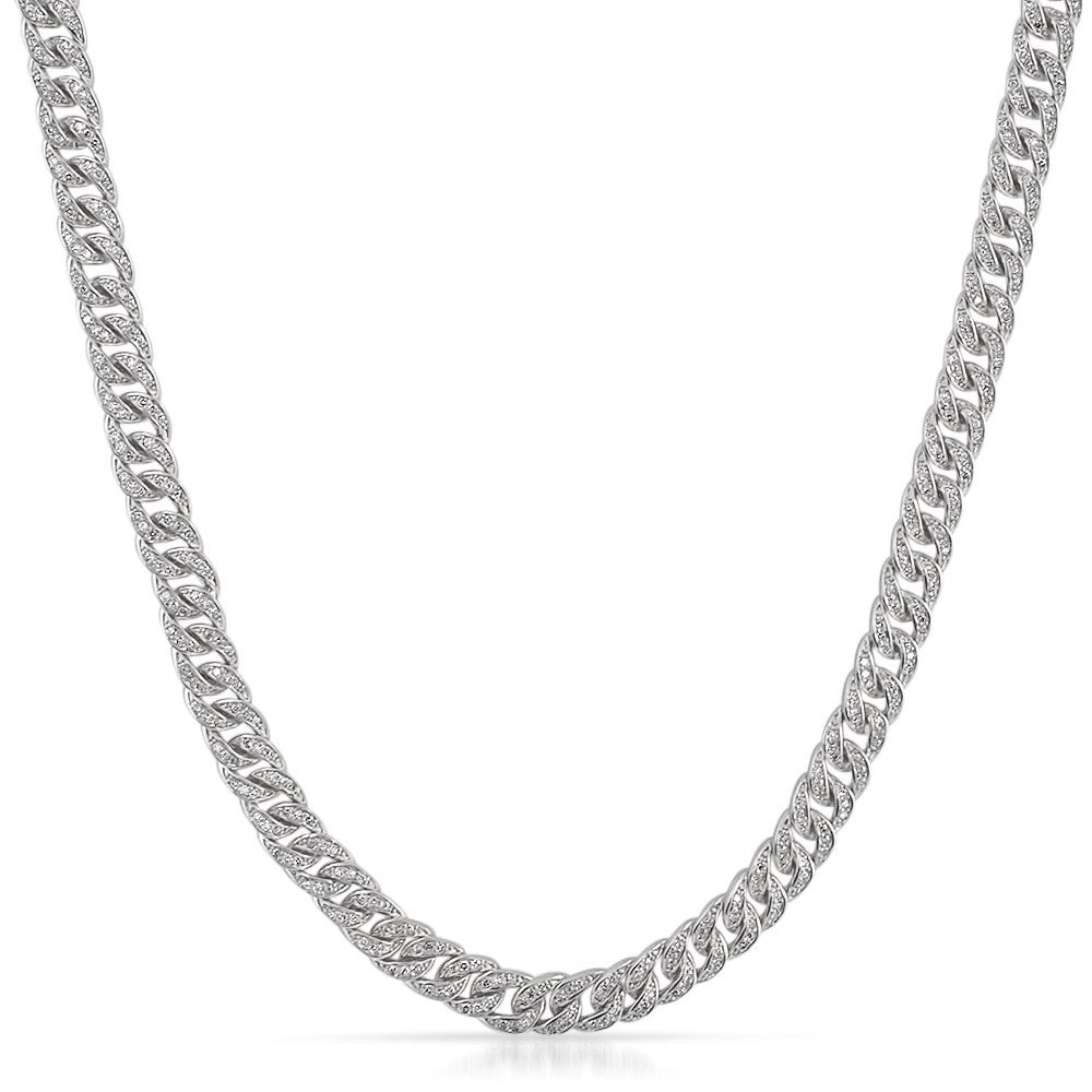 Moissanite 6MM Cuban Iced Out Chain .925 Sterling Silver HipHopBling