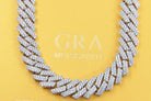 Moissanite Cuban Sharp Link Iced Out Chain 15MM .925 Sterling Silver 18" HipHopBling