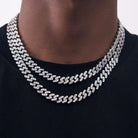 Moissanite Miami Cuban Chain 6MM .925 Sterling Silver 18" HipHopBling