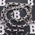 Moissanite Venetian Box Iced Out Chain .925 Sterling Silver 18" HipHopBling