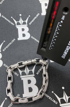 Moissanite Venetian Box Iced Out Chain .925 Sterling Silver 8" Bracelet HipHopBling