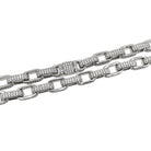 Moissanite Venetian Box Iced Out Chain .925 Sterling Silver 8" Bracelet HipHopBling