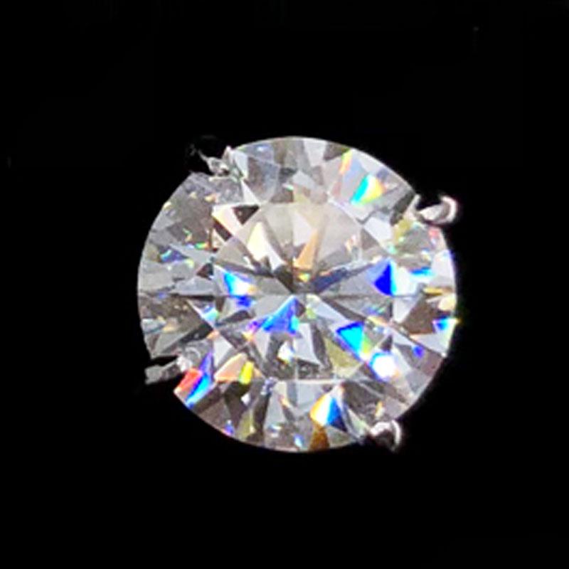 Moissanite VVS D Ideal Cut Stud Earrings in 10K Gold 10K Yellow Gold 3MM (.20 Carats) HipHopBling