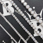 Moissanite VVS D Ideal Cut Tennis Bracelet in .925 Silver 3MM 7" White Gold HipHopBling