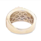 Money Cash Dollar Sign Diamond Ring 2.85cttw 10K Gold 10K White Gold HipHopBling