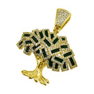 Money Tree Gold CZ Bling Bling Pendant HipHopBling