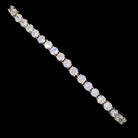Never Fade VVS Iced Out Tennis Bracelet 4MM White Gold HipHopBling