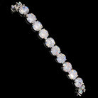 Never Fade VVS Iced Out Tennis Bracelet 8MM White Gold HipHopBling