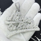 Never Go Broke CZ Hip Hop Bling Iced Out Pendant Yellow Gold HipHopBling