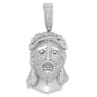 New Jesus Piece VVS Moissanite Pendant 5.55cttw .925 Sterling Silver HipHopBling