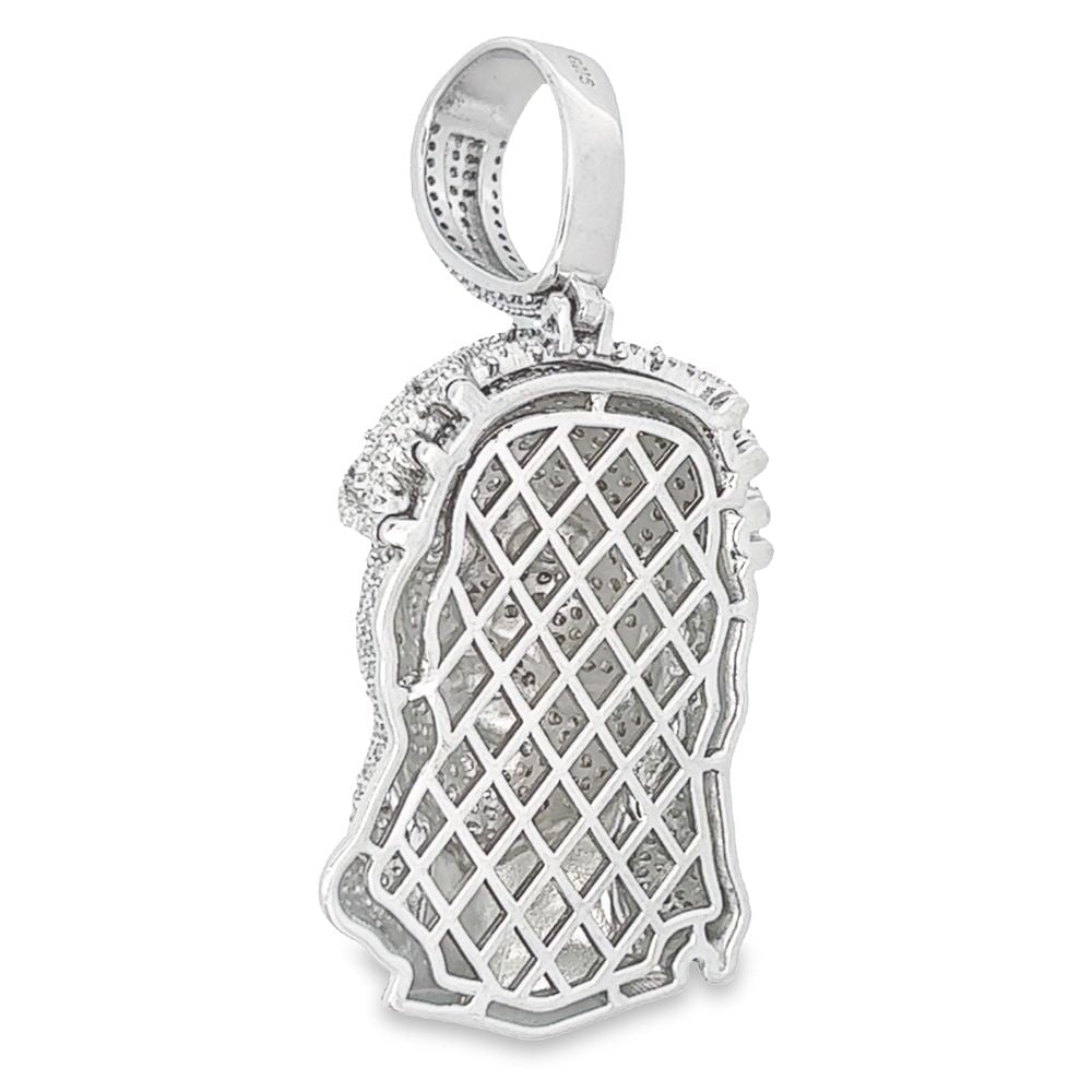 New Jesus Piece VVS Moissanite Pendant 5.55cttw .925 Sterling Silver HipHopBling