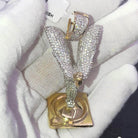 Ornament CZ Hip Hop Bling Bling Pendant White Gold HipHopBling