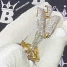 Ornament CZ Hip Hop Bling Bling Pendant Yellow Gold HipHopBling