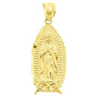 Our Lady Guadalupe Cutout 10K Yellow Gold Pendant HipHopBling