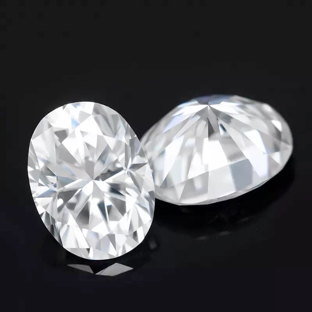 Oval Cut Certified Moissanite Loose Stone VVS D 4.0MM X 6.0MM 0.50 Carats HipHopBling