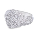 Oval Pave Diamond Ring 2.32cttw 10K Gold 10K Yellow Gold HipHopBling
