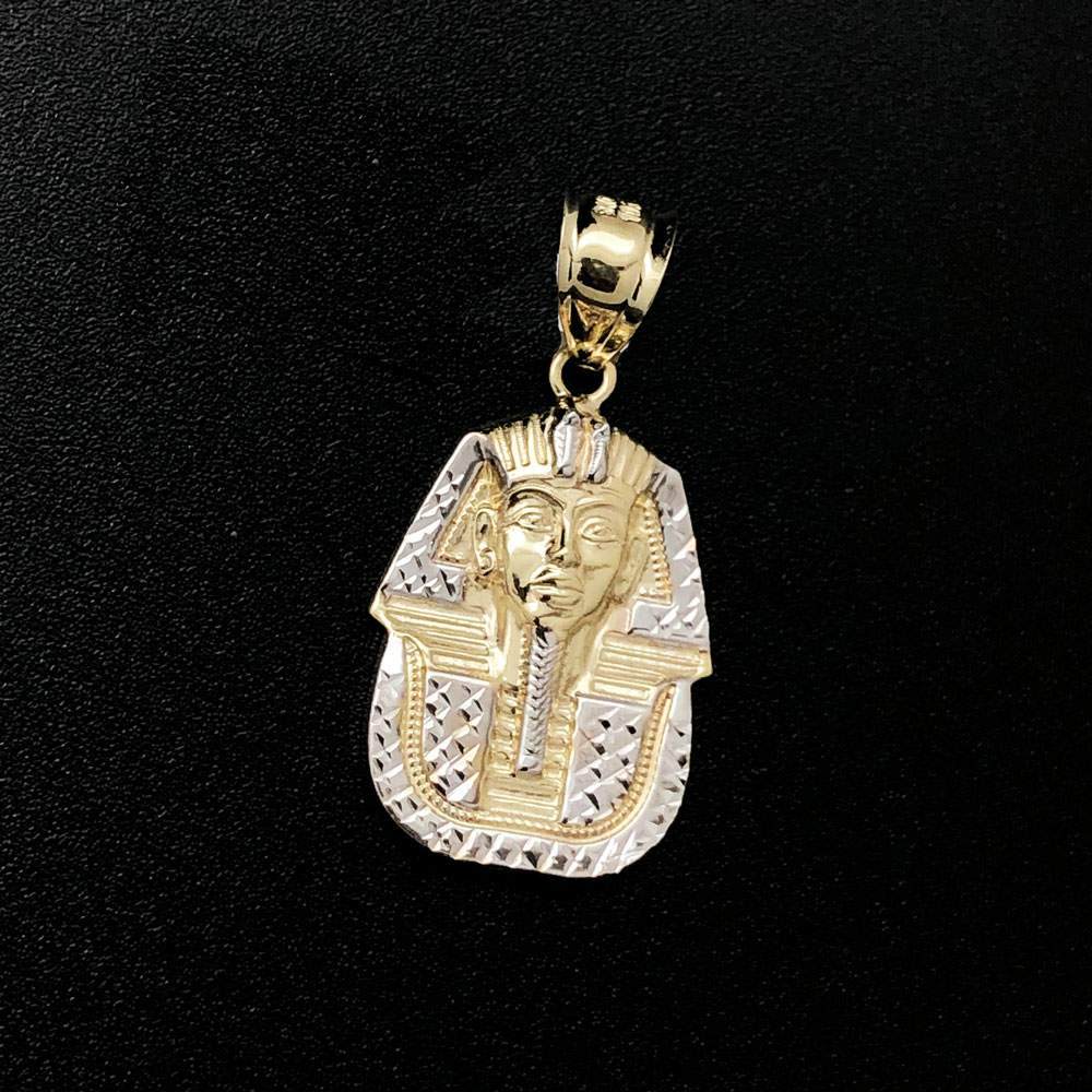 Pharaoh Egyptian DC 10K Yellow Gold Pendant HipHopBling