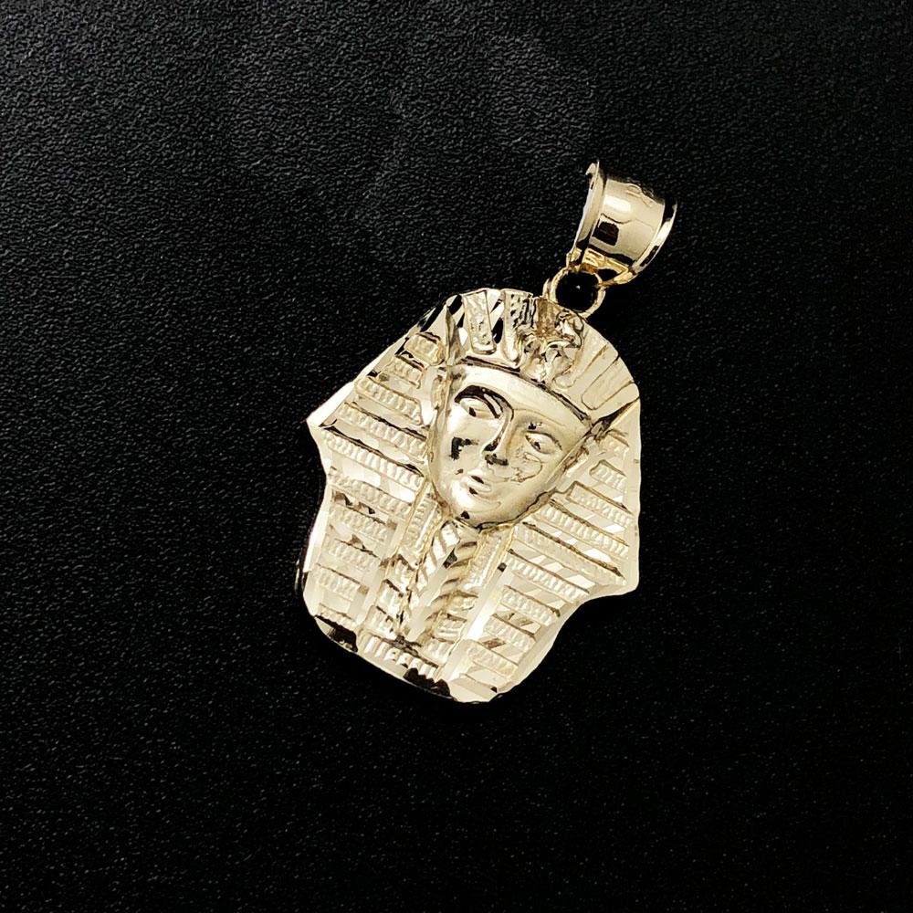 Pharaoh Mini DC 10K Yellow Gold Pendant HipHopBling