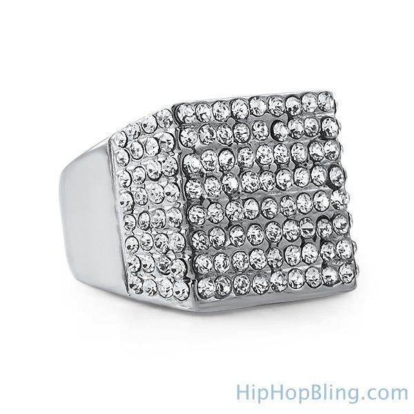 Pimp Stainless Steel Bling Bling Ring 9 HipHopBling