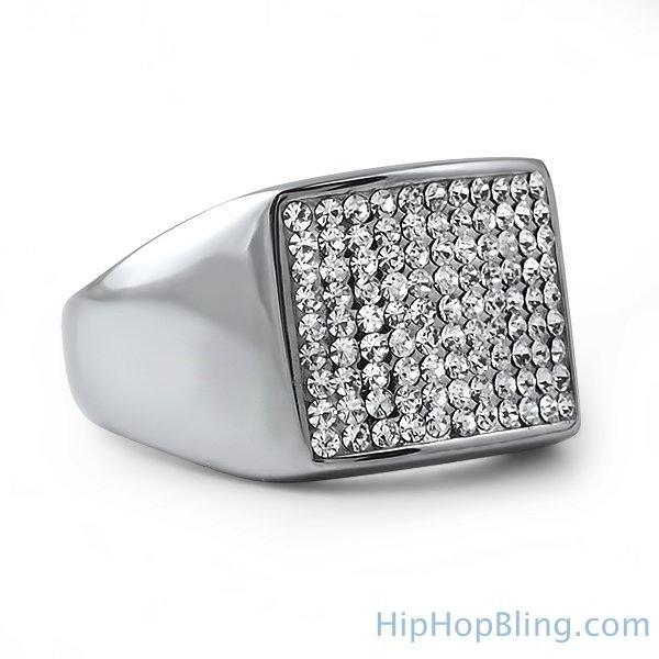 Players Bling Stainless Steel Hip Hop Ring 7 HipHopBling