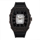 Popular Iced Out Hip Hop Watch Black/Black Band HipHopBling