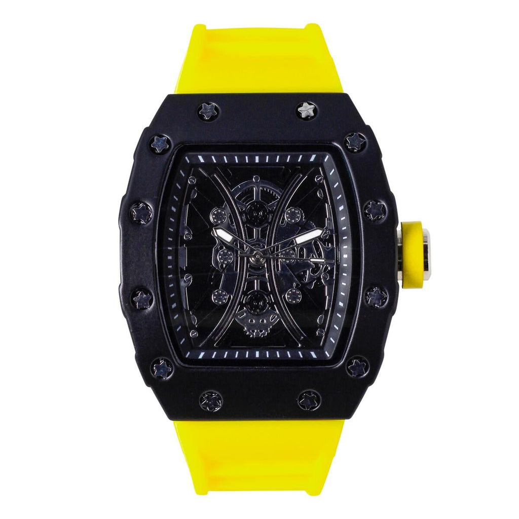Popular Skeleton Dial Hip Hop Watch All Black HipHopBling