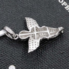 Praying Cherub Angel VVS Moissanite Pendant .925 Sterling Silver HipHopBling