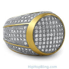 President Gold CZ Bling Bling Ring 7 HipHopBling