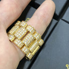 Presidential Link Gold CZ Bling Bling Ring 7 HipHopBling
