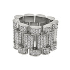 Presidential Link Rhodium CZ Bling Bling Ring 7 HipHopBling
