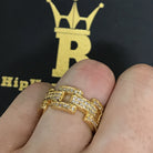 Prez Link Eternity Band Rhodium CZ Bling Bling Ring 7 HipHopBling