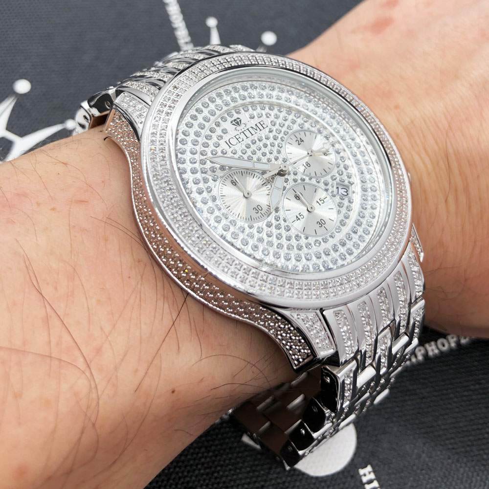 Prince 3.00cttw Diamond Hip Hop IceTime Watch Yellow Gold HipHopBling