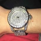 Princess Cut 6 Row Bling Bling Watch 7" HipHopBling