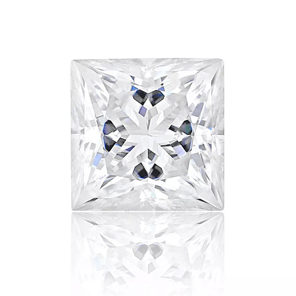 Princess Cut Certified Moissanite Loose Stone VVS D 4.0MM 0.40 Carats HipHopBling