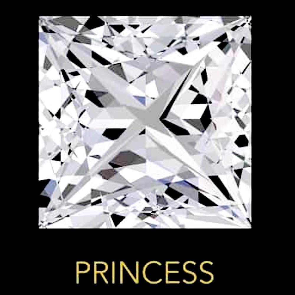 Princess Cut Certified Moissanite Loose Stone VVS D 4.0MM 0.40 Carats HipHopBling