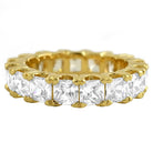 Princess Cut CZ Eternity Gold Bling Bling Ring 6 HipHopBling