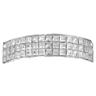Princess Cut Iced Out Silver Custom Grillz Top HipHopBling