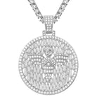 Raining Baguettes Cherub Angel Iced Pendant in White / Yellow Gold Yellow Gold HipHopBling