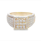 Raised Box Diamond Ring 2.15cttw 10K Gold 10K Yellow Gold HipHopBling