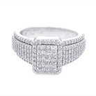 Raised Cushion Diamond Ring 1.60cttw 10K Gold 10K Yellow Gold HipHopBling
